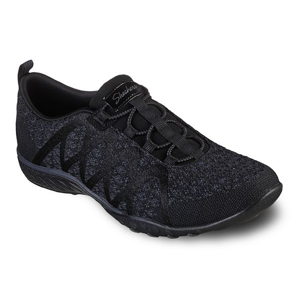 Skechers Relaxed Fit® Breathe Easy Infi-Knity Women's Slip-On Shoes - Black (6)