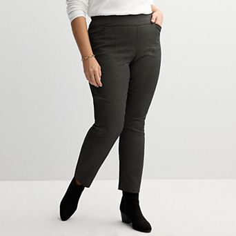 Plus Size Croft & Barrow® Effortless Stretch Pull-On Straight-Leg Pants