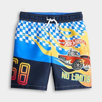 Boys 7-10 Hot Wheels Graphic Swim Bottoms