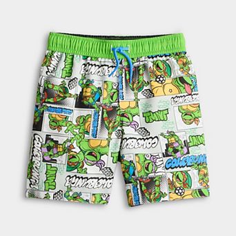 Boys 7-14 TMNT Swim Trunks