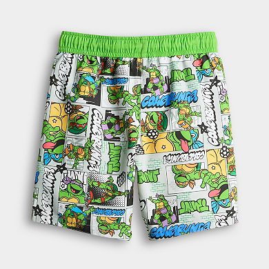 Boys 7-14 TMNT Swim Trunks