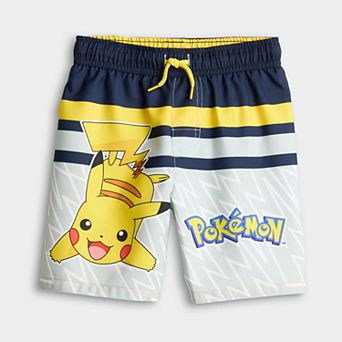 Boys 5-14 Pokémon Swim Trunks with Pikachu Design