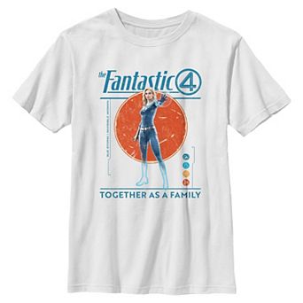 Boys 8-20 Marvel The Fantastic Four Invisible Woman Together As A Family Graphic Tee