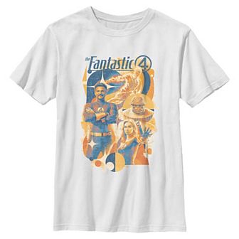 Boys 8-20 Marvel The Fantastic Four Retro Style Graphic Tee