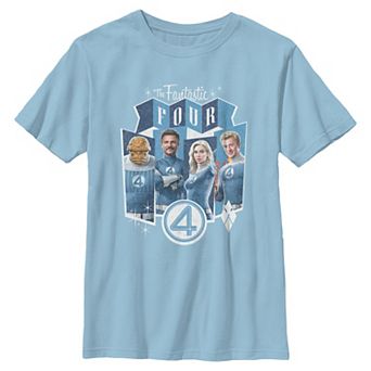Boys 8-20 Marvel The Fantastic Four Vintage Style Poster Graphic Tee