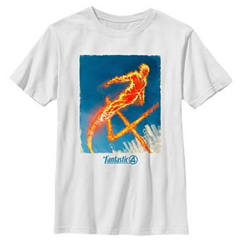 Boys 8-20 Marvel The Fantastic Four The Human Torch Flying Graphic Tee