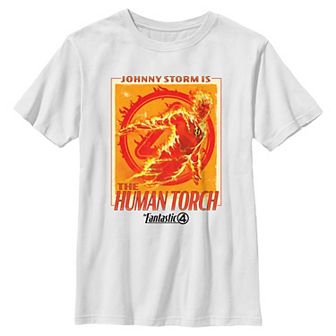 Boys 8-20 Marvel The Fantastic Four Johnny Storm Is The Human Torch Graphic Tee