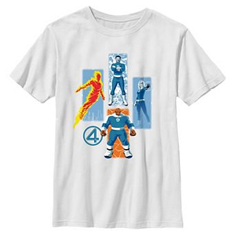 Boys 6-20 Marvel The Fantastic Four Team Portraits Graphic Tee