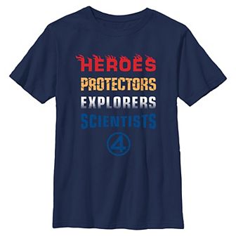 Boys 8-20 Marvel The Fantastic Four Members Aptitudes Graphic Tee
