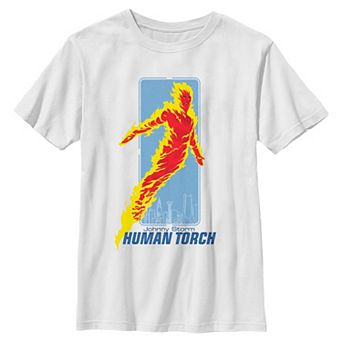 Boys 8-20 Marvel The Fantastic Four Human Torch Flying Portrait Graphic Tee