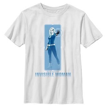 Boys 6-20 Marvel The Fantastic Four Sue Storm Invisible Woman Poster Graphic Tee