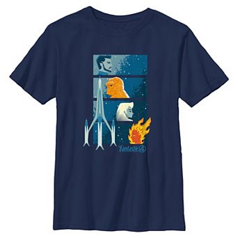 Boys 6-20 Marvel The Fantastic Four Profiles Graphic Tee