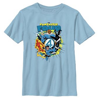 Boys 8-20 Marvel The Fantastic Four Action Poster Graphic Tee