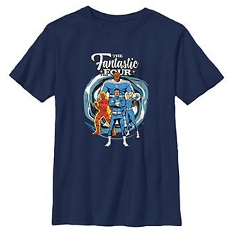 Boys 8-20 Marvel The Fantastic Four Comic Style Poster Graphic Tee