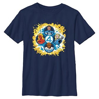 Boys 8-20 Marvel The Fantastic Four Hero's Stamps Graphic Tee