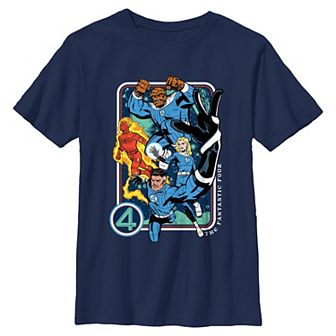 Boys 8-20 Marvel The Fantastic Four Powers Poster Graphic Tee