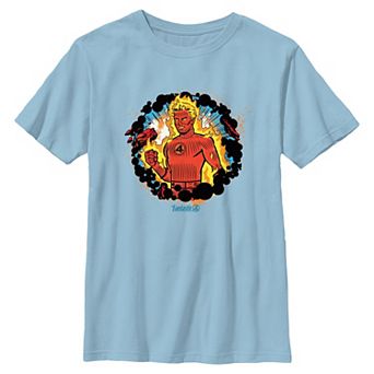 Boys 8-20 Marvel The Fantastic Four Human Torch Power Poster Graphic Tee