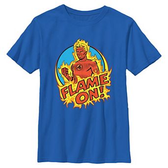 Boys 8-20 Marvel The Fantastic Four Johnny Storm Flame On Poster Graphic Tee