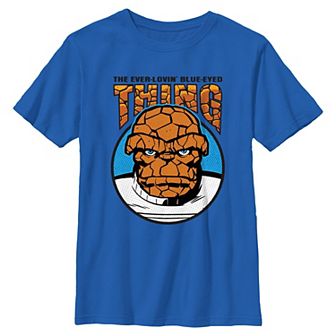 Boys 8-20 Marvel The Fantastic Four The Thing Head Stamp Graphic Tee