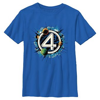 Boys 6-20 Marvel The Fantastic Four Planets Logo Graphic Tee