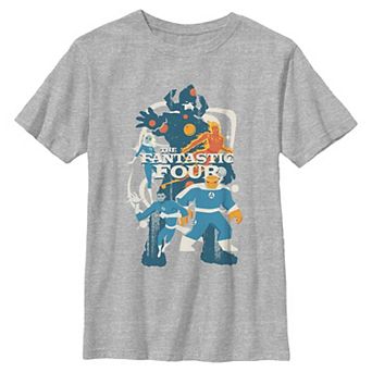 Boys 8-20 Marvel The Fantastic Four And Galactus Retro Style Graphic Tee