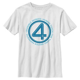 Boys 8-20 Marvel The Fantastic Four Team Members Graphic Tee
