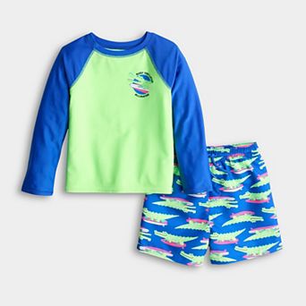 Baby & Toddler Jumping Beans® 2 pc Rashguard & Swim Suit Set