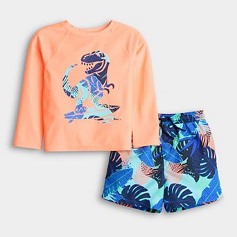 Baby & Toddler Jumping Beans® 2 pc Rashguard & Swim Suit Set