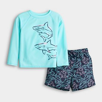 Baby & Toddler Jumping Beans® 2 pc Rashguard & Swim Suit Set