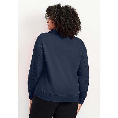Avenue Women's Plus Size Piper Half-Zip Sweat Top