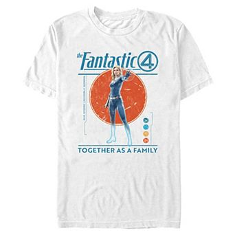 Men's Marvel The Fantastic Four: First Steps Invisible Woman Together As A Family Graphic Tee