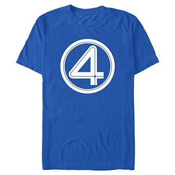 Men's Marvel The Fantastic Four: First Steps Logo Stamp Graphic Tee