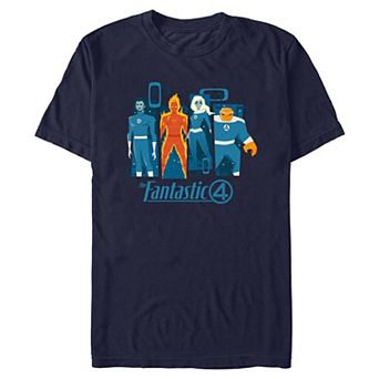 Men's Marvel The Fantastic Four: First Steps Character Panels Graphic Tee