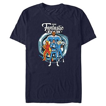 Men's Marvel The Fantastic Four: First Steps Retro Poster Graphic Tee