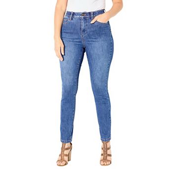Catherines Women's Plus Size Synergy Slimming Straight Leg Jean