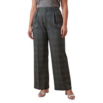 Jessica London Women's Plus Size Bi-Stretch Wide Leg Pant