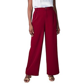 Jessica London Women's Plus Size Bi-Stretch Wide Leg Pant
