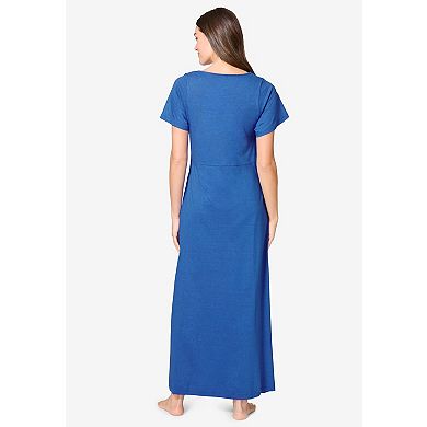 Avenue Women's Plus Size Body Ruche Maxi Gown
