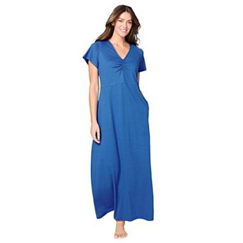 Avenue Women's Plus Size Body Ruche Maxi Gown
