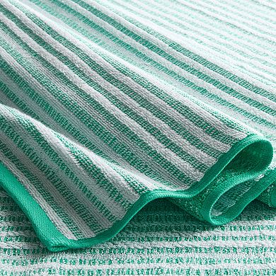 Town & Country 4-pc. Striped Reversible 100% Cotton Terry Towel Set