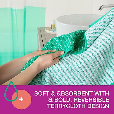 Town & Country 4-pc. Striped Reversible 100% Cotton Terry Towel Set