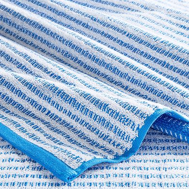 Town & Country 4-pc. Striped Reversible 100% Cotton Terry Hand Towel Set