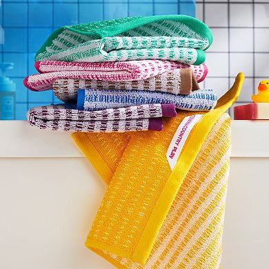 Town & Country 4-pc. Striped Reversible 100% Cotton Terry Washcloth Set