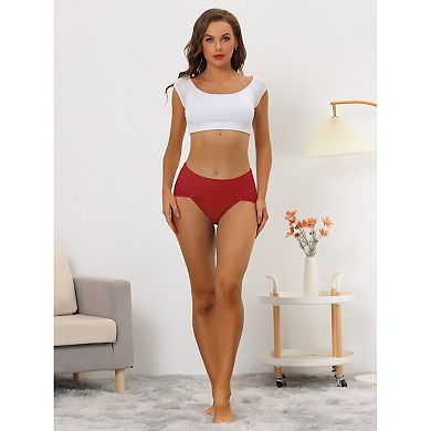 Women's Hi-Cut Ribbed High Waist Tummy Control Underwear