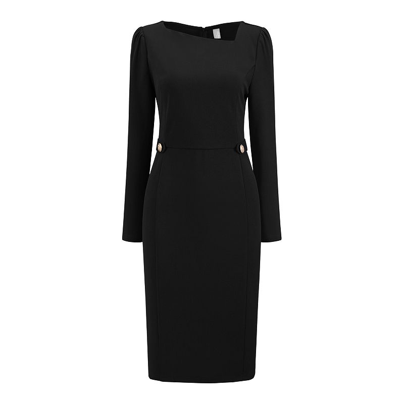 womens black coat dress Winter coat, Long wool coat, dress, flare coat, buttoned ja – lijingshop COLOR: BLACK Size:32/29 tie belt Michael Kors Women’s Black