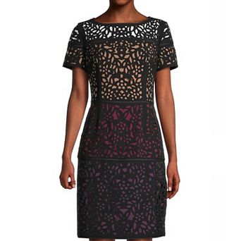 Women's Focus By Shani Laser Cut Dress