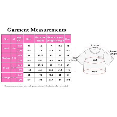 Women's Cropped Flag Graphic Tee with Short Sleeves and Crew Neckline
