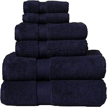 Designer Plush 6 pc 100% Cotton Towel Set