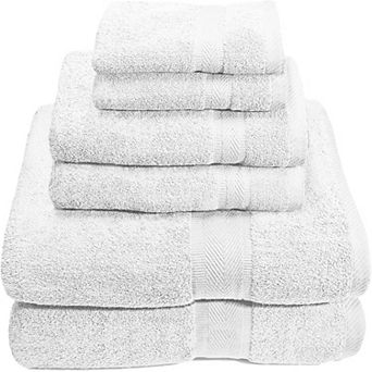 Designer Plush 6 pc 100% Cotton Towel Set