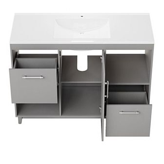 48-Inch Modern Bathroom Vanity with Sink,Ample Storage